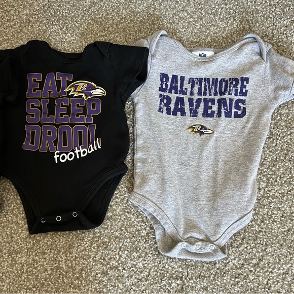 Baby Baltimore Ravens Onesie Lot - Picture 3 of 3